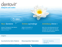 Tablet Screenshot of dentavit.ch